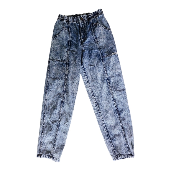 Vintage Cherokee High Waisted Acid Wash Jeans – Size 12 Petite – 100% Cotton - Picture 1 of 8